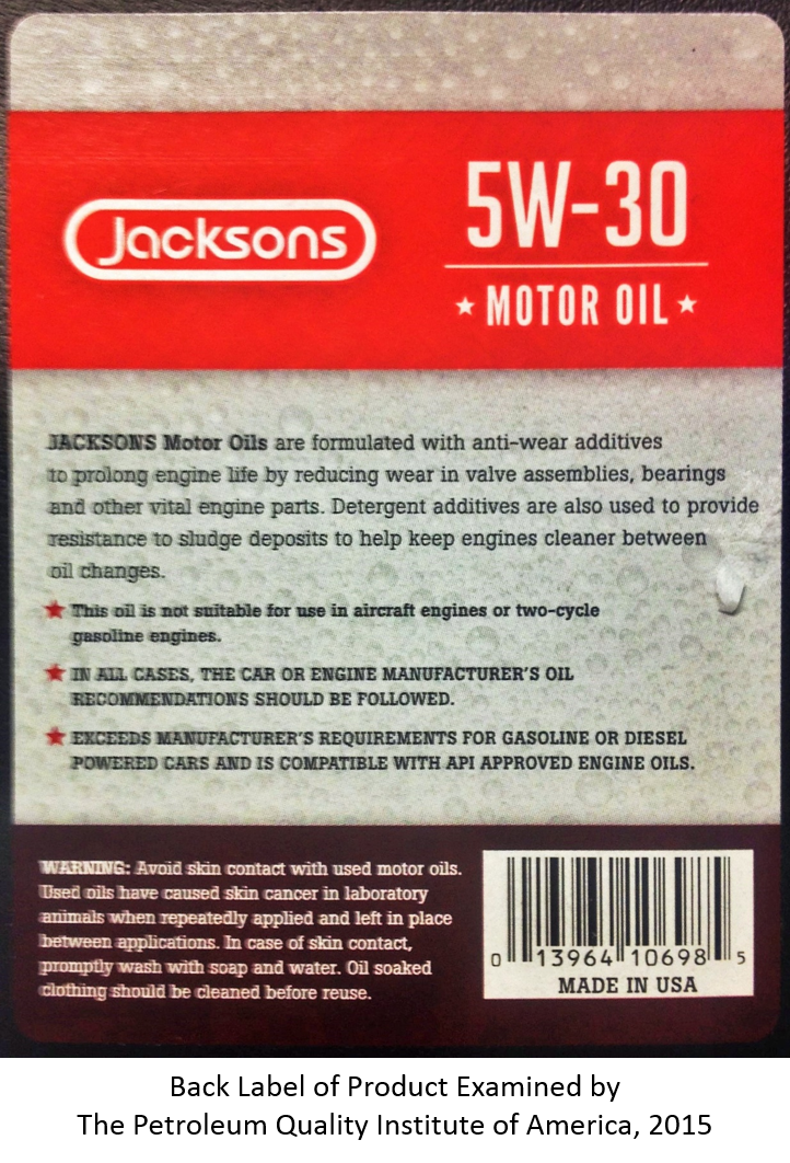 back label